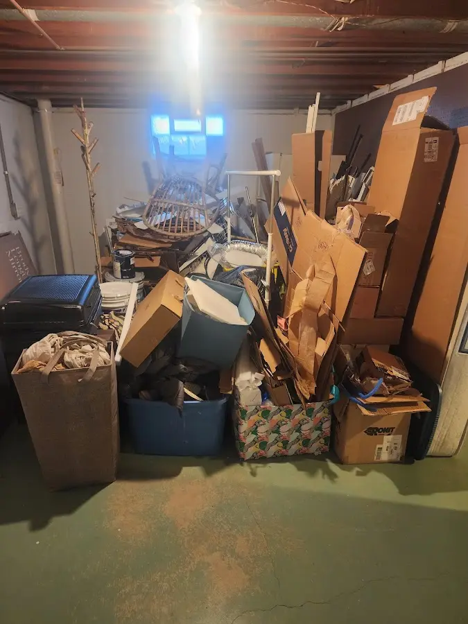 Roll-off dumpster container at job site for Concrete Dumpster Rental in Tifton